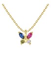Butterflies Silver Necklace SPE-5811